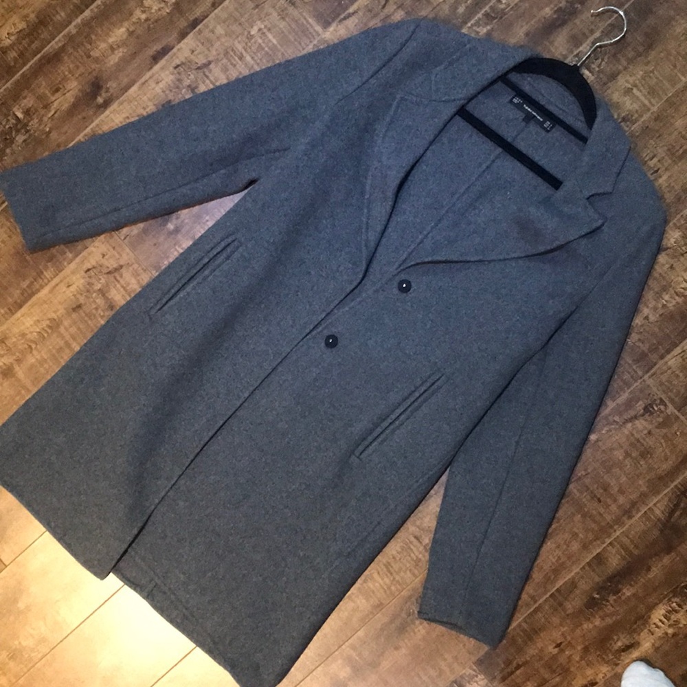 Zara grey wool coat